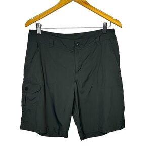 2/$30 Columbia Women’s Gray Mesh Lined Cargo Shorts Nylon Outdoor Hiking Fishing